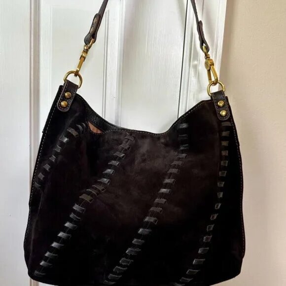 HOBO Pier Suede Shoulder Bag - Picture 1 of 3